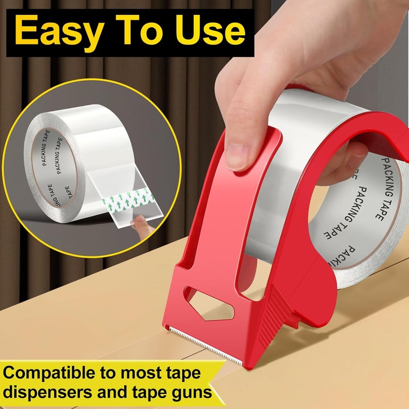 PACKKA Clear Packing Tape, Heavy Duty Packaging Tape Refills 24 Rolls, 2 inch x 65 Yards, Shipping Tape Box Tape Mailing Tape for Shipping Packaging Moving Sealing and Storage - Image 5
